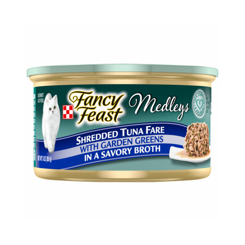 Medley Wet Cat Food Shredded Tuna Fare, 3-oz.