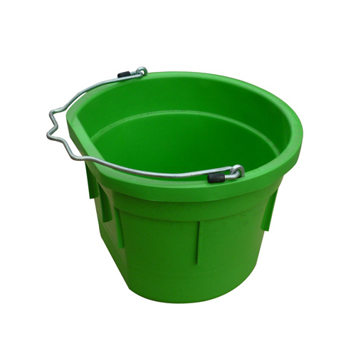 Utility Bucket, Flat Sided, Lime Green Resin, 8-Qts.