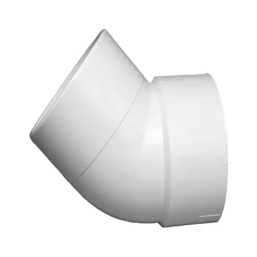 Schedule 40 DWV 45-Degree Street Elbow, PVC, 3-In.