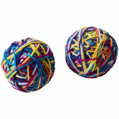 Ethical 52157 Sew-Much Yarn Ball Cat Toy, 2.5 In  pair