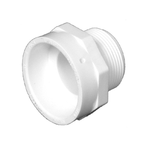 Schedule 40 Pipe Thread Adapter, DWV, 1.5 x 1.25