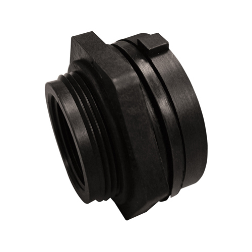 Pipe Fitting, Schedule 40 PVC Bulkhead Fitting, 1-1/4-In.