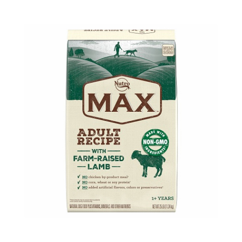 Max Adult Dry Dog Food, Lamb, 25 Lbs.