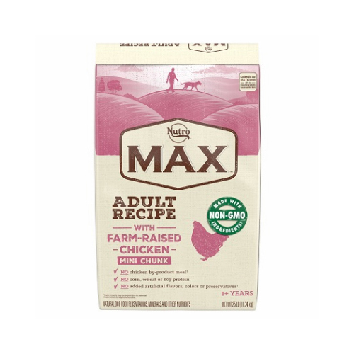 Max Adult Mini Chunks Dry Dog Food, Chicken, 25 Lbs.