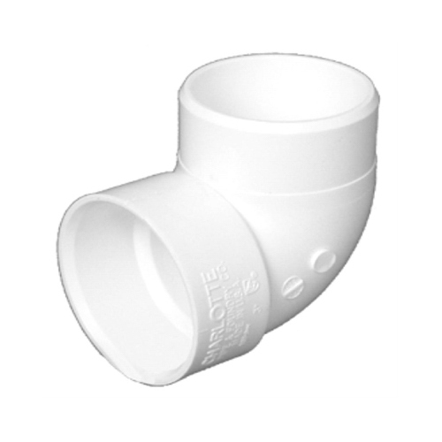 90-Degree Vent Elbow, DWV PVC, 1-1/2-In.