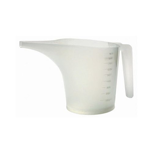 Funnel Measuring Pitcher, Plastic, 3.5-Cups