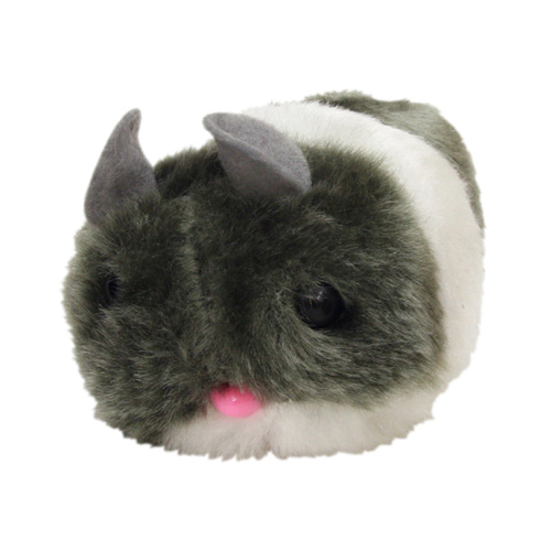 Plush Jittery Mouse Cat Toy, 3-In.