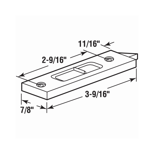 Prime-Line F 2671 Tilt Latch, Plastic, White