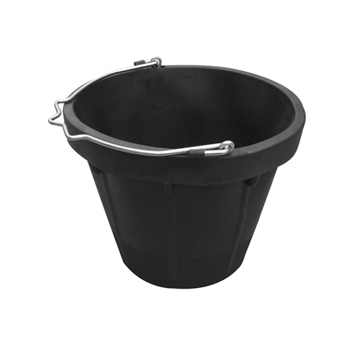 QINGDAO HUATIAN HAND TRUCK MR8QR/BUCK-BLK Rubber Bucket, 8-Qts.