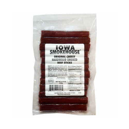 Hardwood Smoked Beef Sticks, Cheesy Original, 8.75-oz.