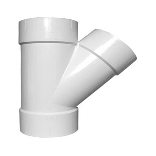 Charlotte Pipe PVC 00600 1000HA Schedule 40 Plastic DWV Wye, PVC, 2In.