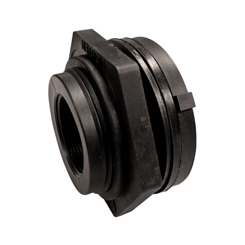 Anderson Metals 28697PB Pipe Fitting, Schedule 40 PVC Bulkhead Fitting, 1-1/2-In.