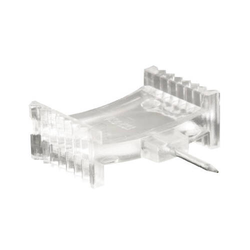 Window Grid Retainer, Clear Plastic, 1/2 x 5/8-In - pack of 6