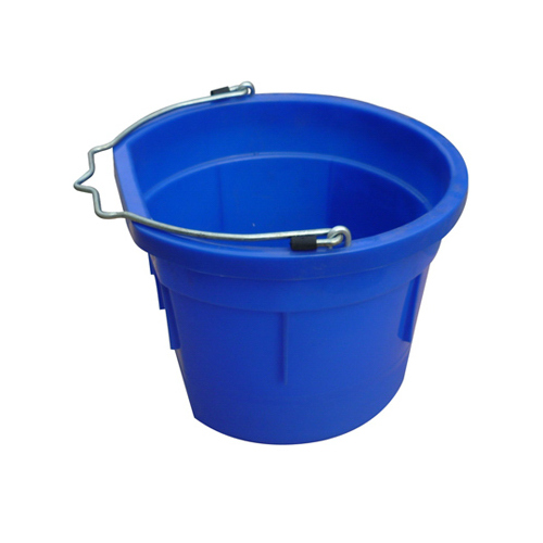 Utility Bucket, Flat Sided, Blue Resin, 8-Qts.
