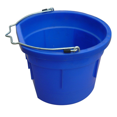 QINGDAO HUATIAN HAND TRUCK MR8QP/FSB-BLUE Utility Bucket, Flat Sided, Blue Resin, 8-Qts.