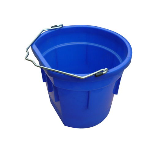 Utility Bucket, Flat Sided, Blue Resin, 20-Qts.