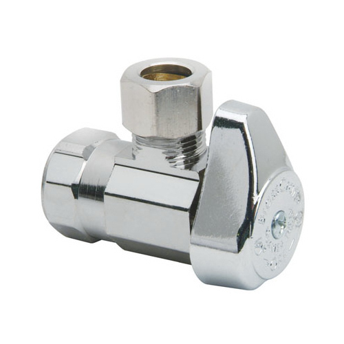 BrassCraft G2R07X CD Chrome Angle Stop Valve, 1/2 x 1/4-In.