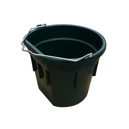 Utility Bucket, Flat Sided, Green Resin, 20-Qts.