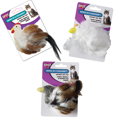 Spot 2829 Bird Cat Toy, Assorted