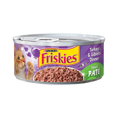 Cat Food, Turkey/Giblet Pate, 5.5-oz. Can