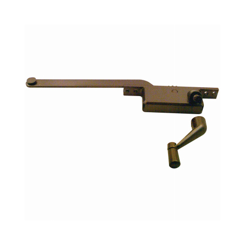 Casement Operator, Left Hand, Square Type, Bronze Diecast, 8 In.