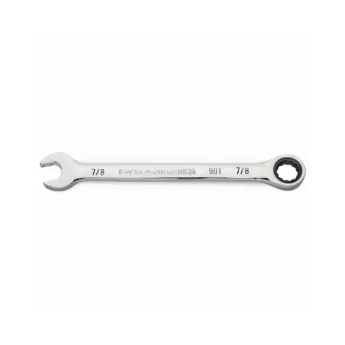 Combination Ratcheting Wrench, 90-Tooth, 12-Point, 7/8-In.