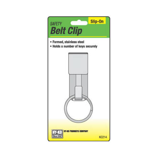 HY-KO PROD CO KC214 Belt Clip Key Chain, Stainless Steel