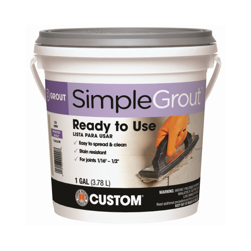 Custom Building Products PMG091-2 Pre-Mixed Grout, Natural Gray, Gallon