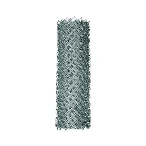 Chain Link Fence Fabric, Galvanized, 12.5-Ga., 60-In. x 50-Ft.