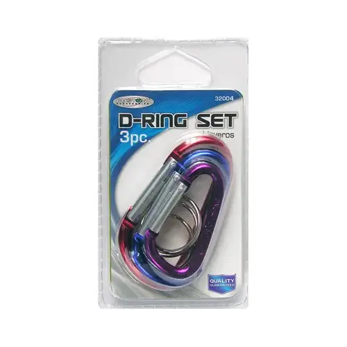 3PC D Ring ASSTD