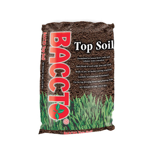 Top Soil, Fibrous with Granular Texture, 50 lb Bag