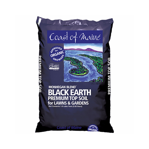 Coast of Maine M1 Earth Lawn Soil, 10 to 15 sq-ft Coverage Area, Black, 1 cu-ft Bag