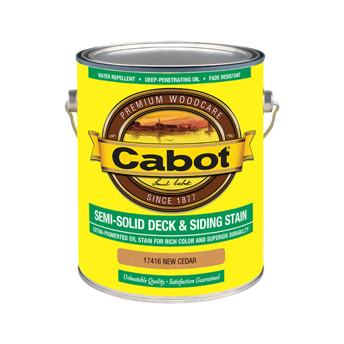 140.00.007 Deck and Siding Stain, New Cedar, Liquid, 1 gal