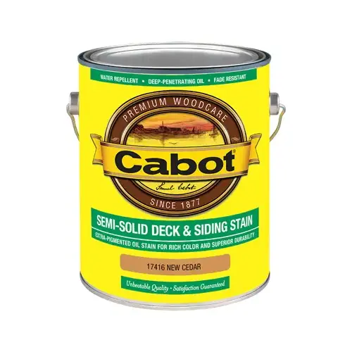 140.00.007 Deck and Siding Stain, New Cedar, Liquid, 1 gal - pack of 4