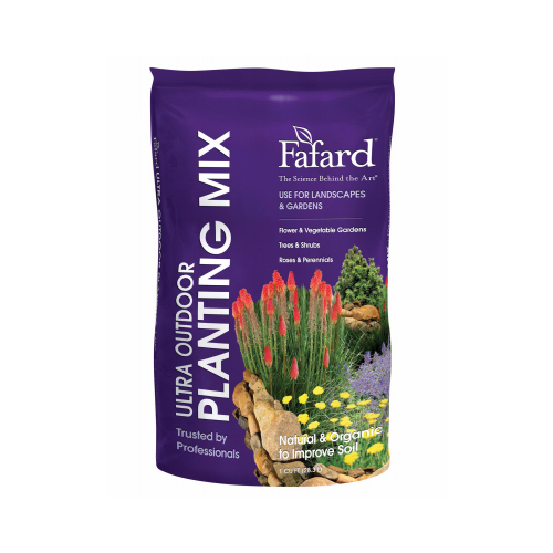 Fafard Ultra Outdoor Planting Mix, Brown/White, 1 cu-ft