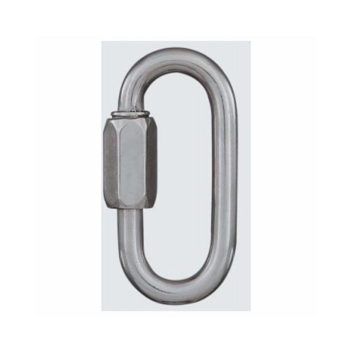 Quick Chain Link, Stainless Steel, 1/4 In.