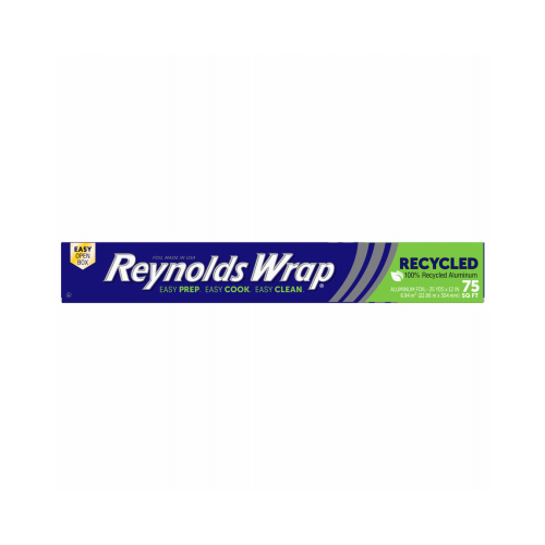 REYNOLDS CONSUMER PRODUCTS 00F28207 Recycled Aluminum Foil, 75 Sq. Ft.