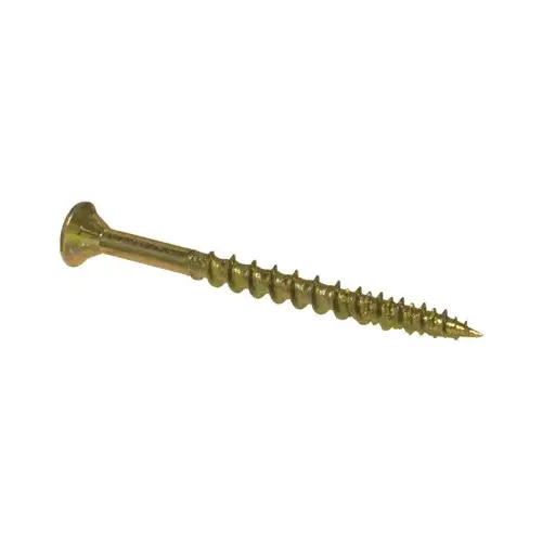 Procrafter Wood Screws, Yellow Zinc, #10 x 3-In - pack of 160