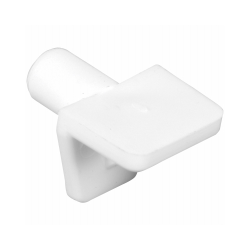 Prime-Line U 10142 25-Lb. Shelf Support Pegs, White Plastic, 1/4-In., 8-Pk.