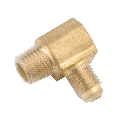 Brass Flare Elbow, Lead-Free, 3/8 x 1/2-In. MIP