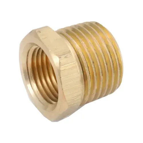 Pipe Fitting, Hex Bushing, Lead-Free Brass, 3/4 x 3/8-In. - pack of 5