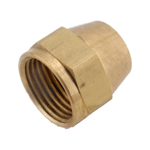 Brass Threaded Short Rod Nut, Lead-Free, 1/2-In Pair