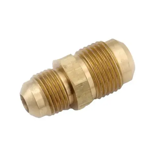 Tube Union, 5/8 x 1/2 in, Flare, Brass - pack of 5