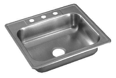 ELKAY SALES INC - SINKS NBC25224 Stainless-Steel Kitchen Sink, 25 x 22 x 7-In.