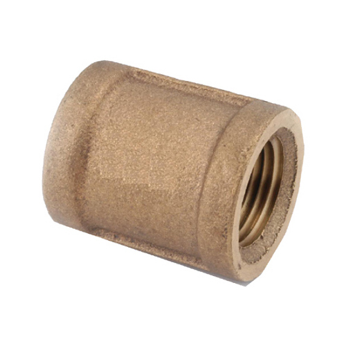 Pipe Coupling, 1/8 in, FIPT, Brass