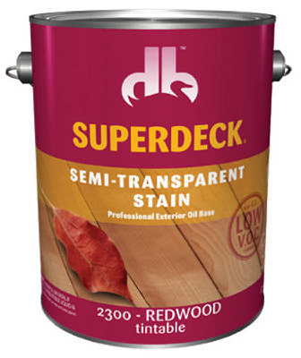 Duckback SC0023004-16 Semi-Transparent Exterior Wood Stain, Redwood, 1-Gal.