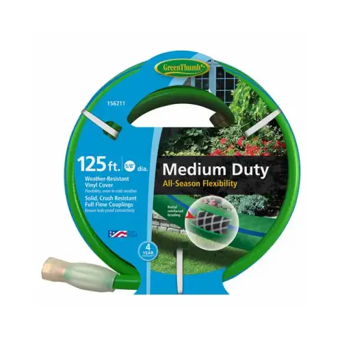 All-Weather Garden Hose, Medium-Duty, 5/8-In. x 125-Ft.