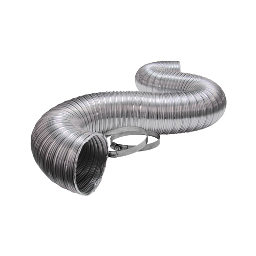 Semi-Rigid Transition Duct Kit, 4 in, 8 ft L, Aluminum