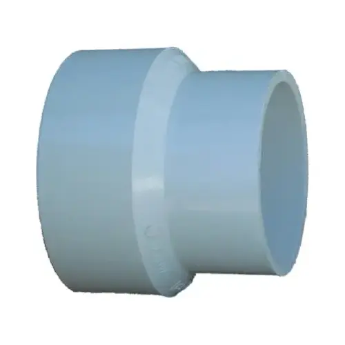 Schedule 30 PVC DWV Adapter Coupling,4 x 3-In.