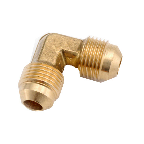 Brass Flare Elbow, 90-Degree, Lead-Free, 5/8 x 5/8-In.